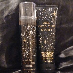 Bath & Body Works Into the Night Black & Gold Body Care Set